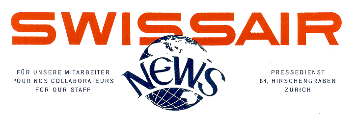 SWISSAIR NEWS 21. Januar 1952